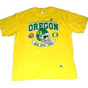 Oregon Ducks Rose Bowl Game 2010 Mens Yellow T-Shirt sz. XL New NCAA